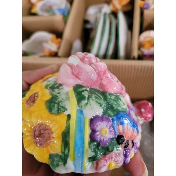 Vintage 1994 Mercuries Bunny Tea Set - 21 Pieces - Children's Easter Tea Set - Picture 6 of 6